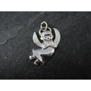 Vintage Sterling Angel Charm